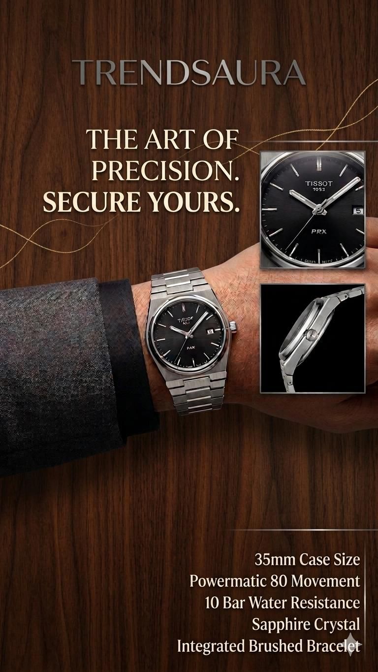 Tissot PRX Quartz Black Dial The Ultimate Luxury Sport Watch