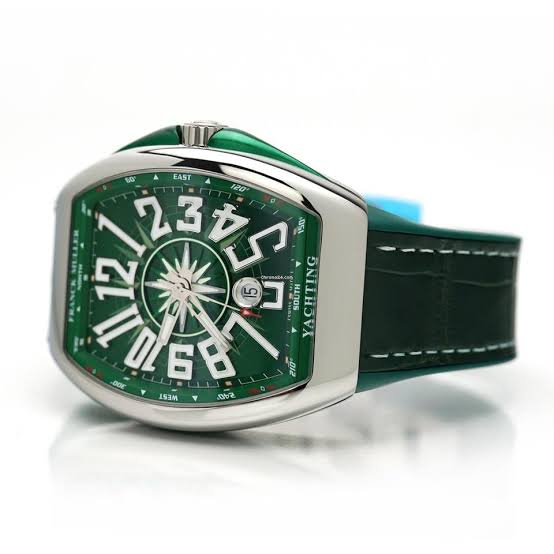 Franck Muller Vanguard Yachting Steel Green Dial